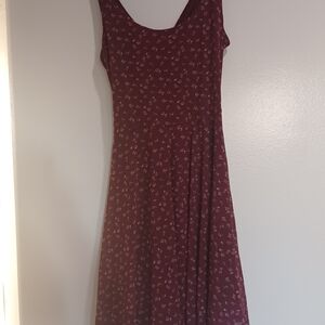 Abercrombie & Fitch Maroon Floral Mini Dress